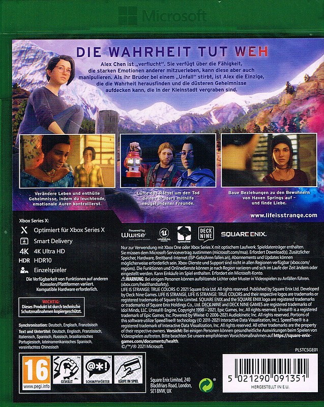 Life is Strange: True Colors Rueckseite