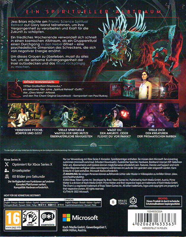 The Chant Limited Edition + 4 Boni Rueckseite