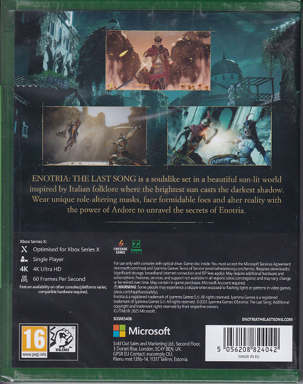 Enotria: The Last Song (PEGI) Rueckseite
