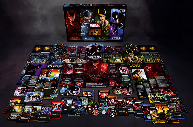 Dice Throne: Marvel Box 1 Rueckseite Dice Throne: Marvel Box 1 Rueckseite