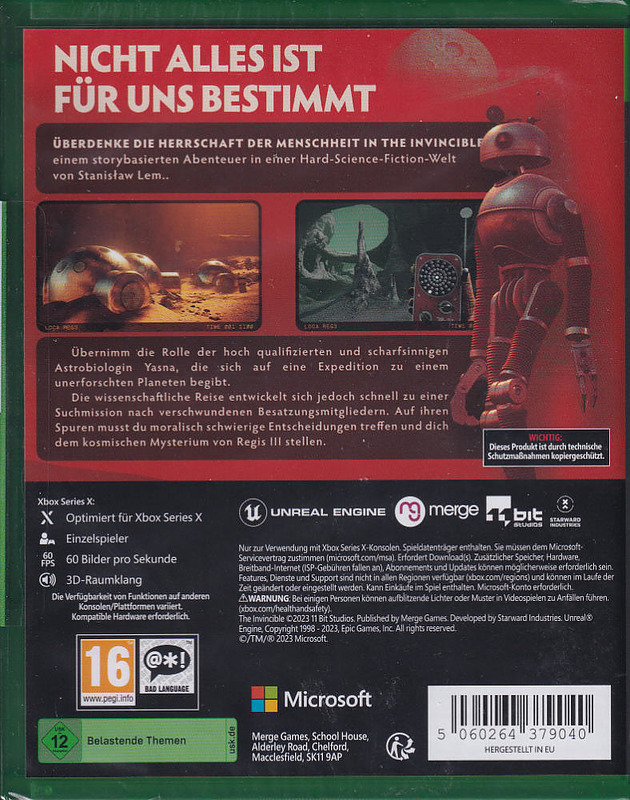 The Invincible Rueckseite