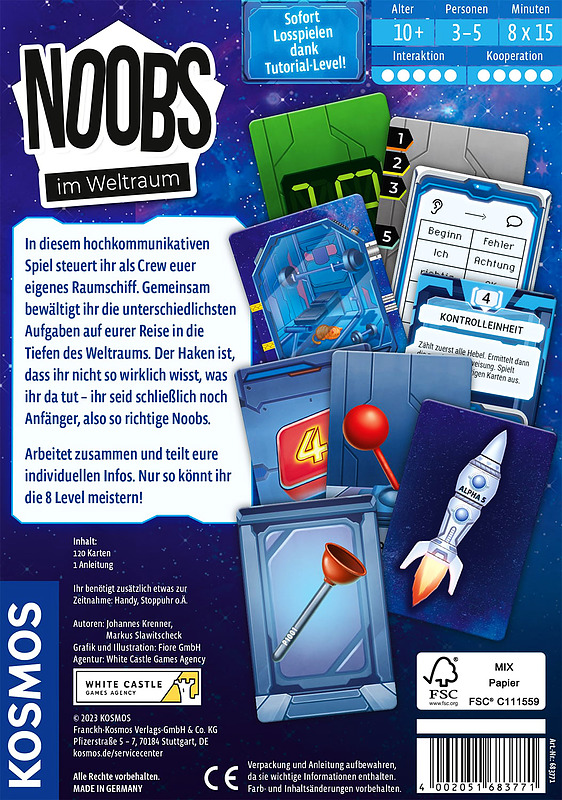 Noobs - Im Weltraum Rueckseite