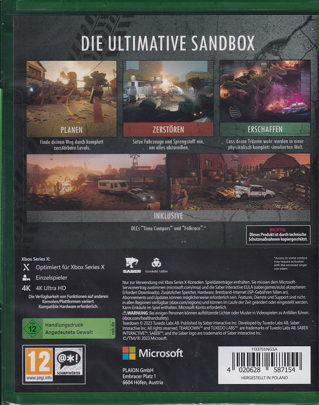 Teardown Deluxe Edition Rueckseite