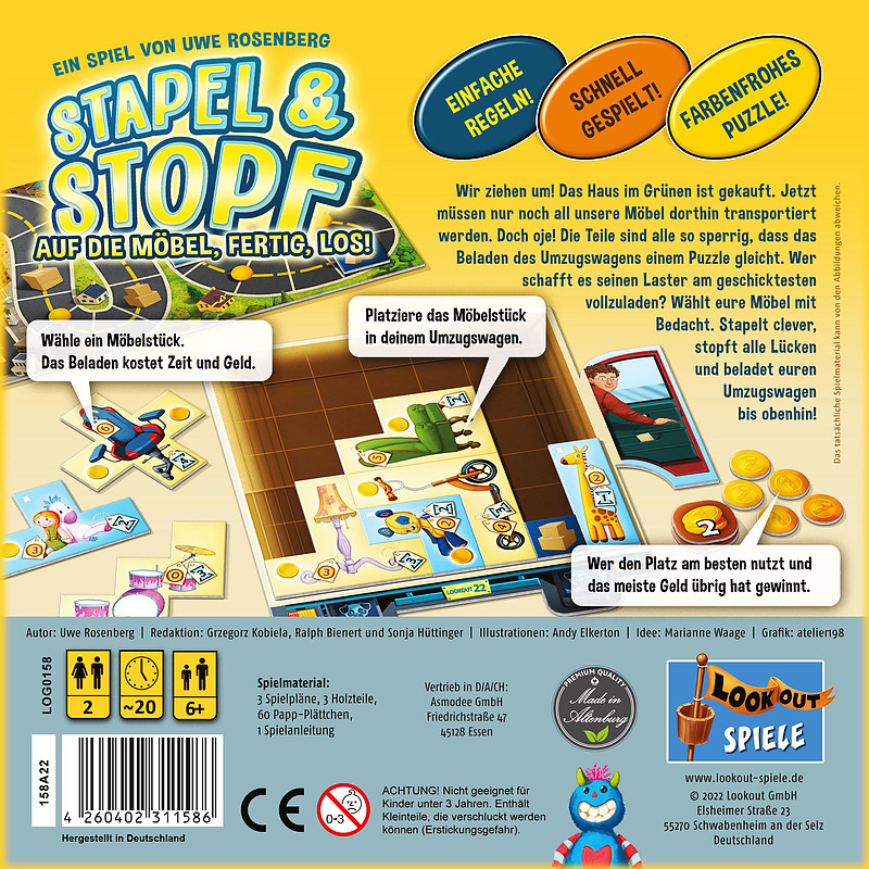 Stapel und Stopf Rueckseite