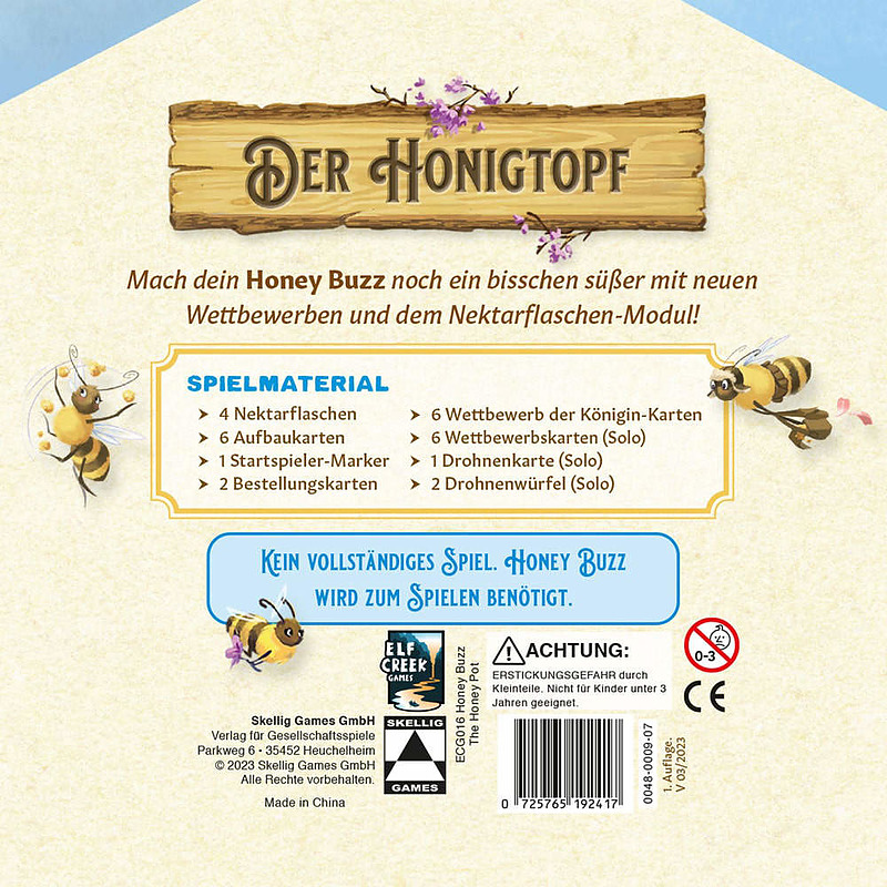 Honey Buzz - Honigtopf Rueckseite