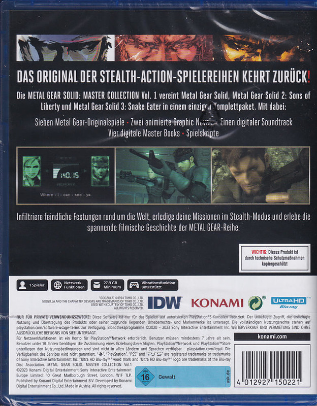 Metal Gear Solid: Master Collection Rueckseite