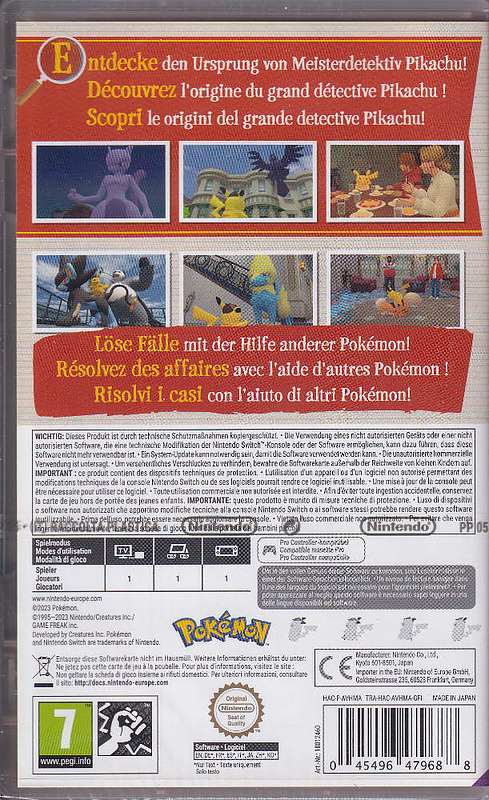 Meisterdetektiv Pikachu kehrt zurück (AT-PEGI) Rueckseite