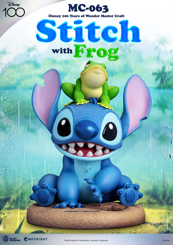 Disney 100th Master Craft Statue Stitch with Frog Cover
