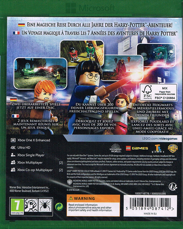 LEGO Harry Potter Collection Rueckseite