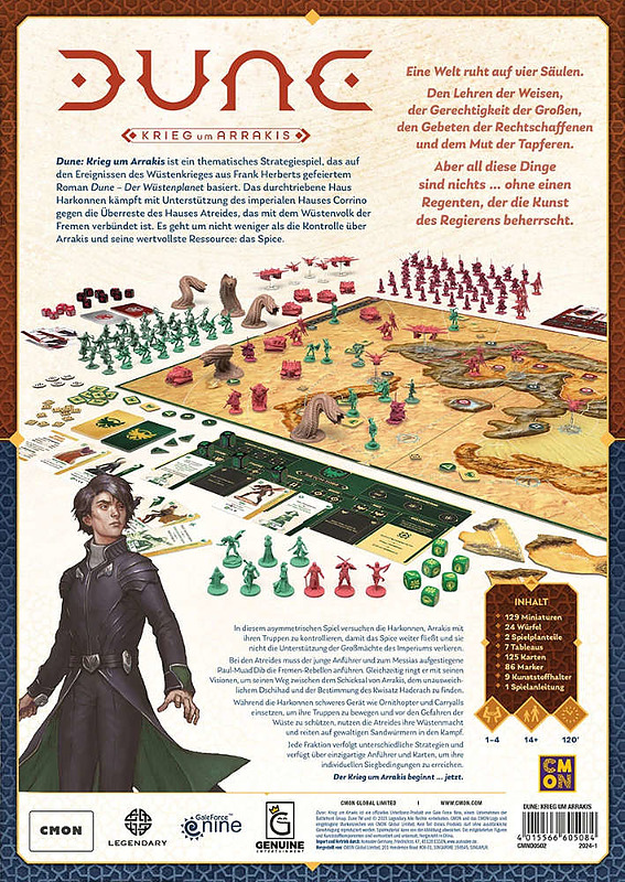 Dune: Krieg um Arrakis Rueckseite