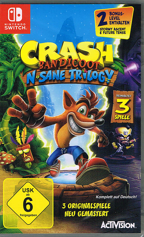 Crash Bandicoot N. Sane Trilogy Cover