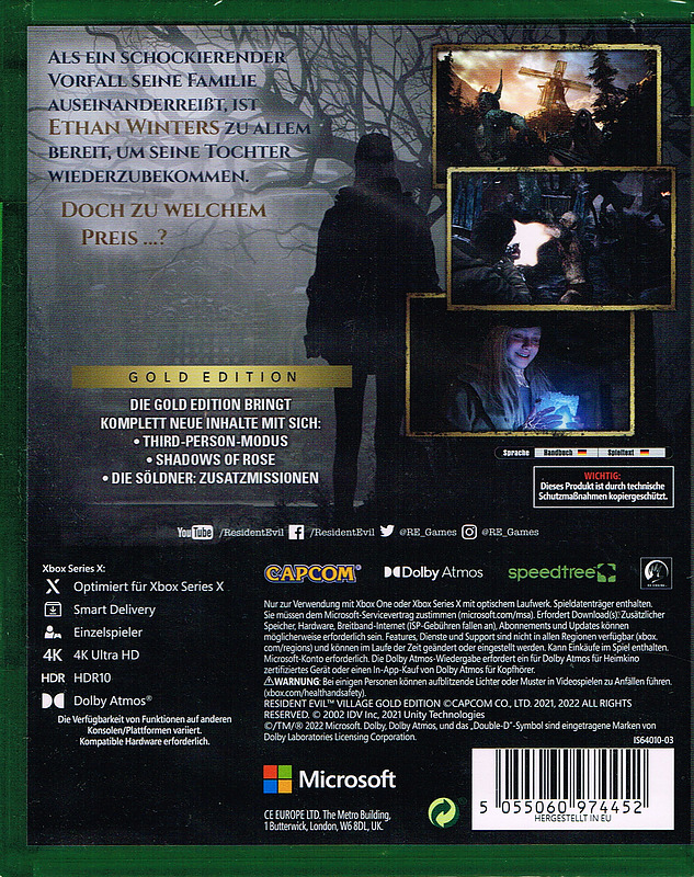 Resident Evil Village Gold Edition Rueckseite