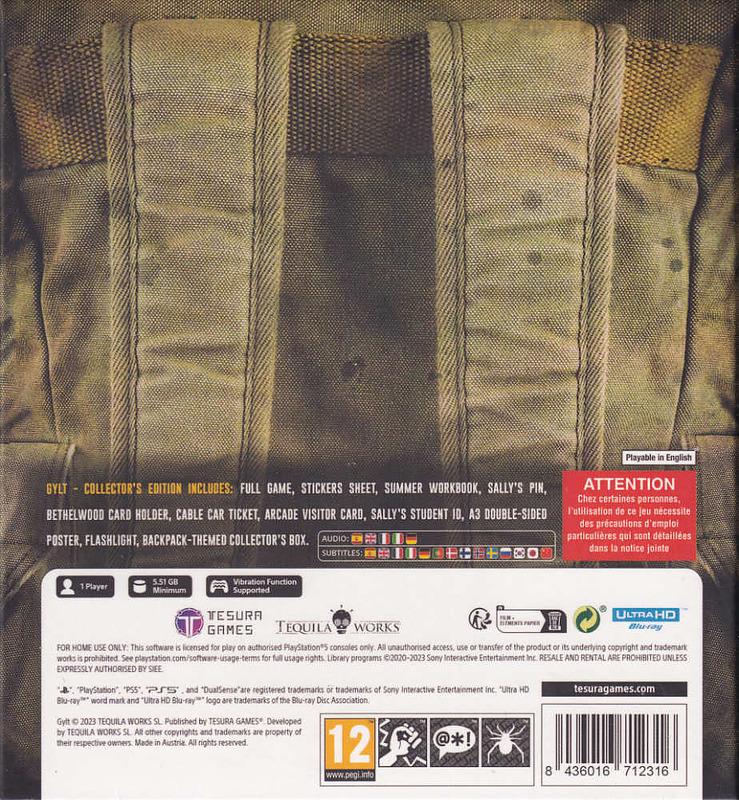 Gylt Collectors Edition (PEGI) Rueckseite