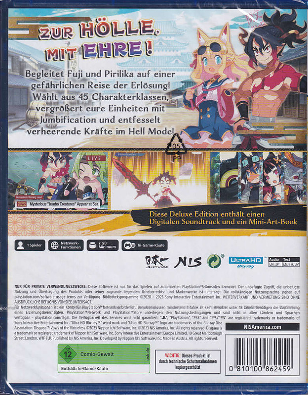 Disgaea 7: Vows of the Virtueless Deluxe Edition Rueckseite