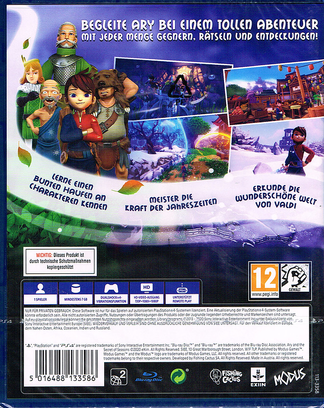 Ary and the Secret of Seasons Rueckseite