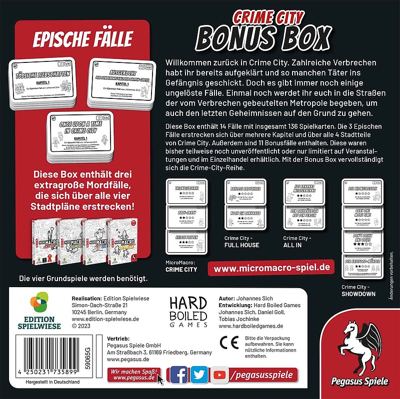 Micro Macro: Crime City - Bonus Box Rueckseite
