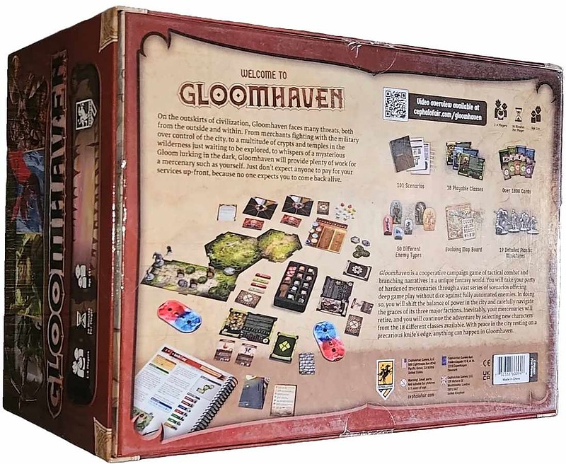 Gloomhaven US 2nd Edition (Englisch) Rueckseite