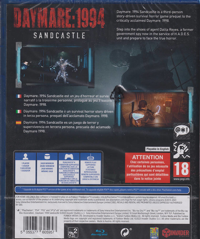 Daymare: 1994 Sandcastle (PEGI) Rueckseite