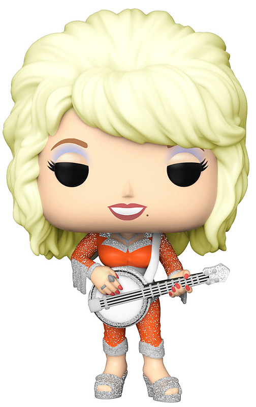 Dolly Parton POP! Rocks Vinyl Figur Rueckseite
