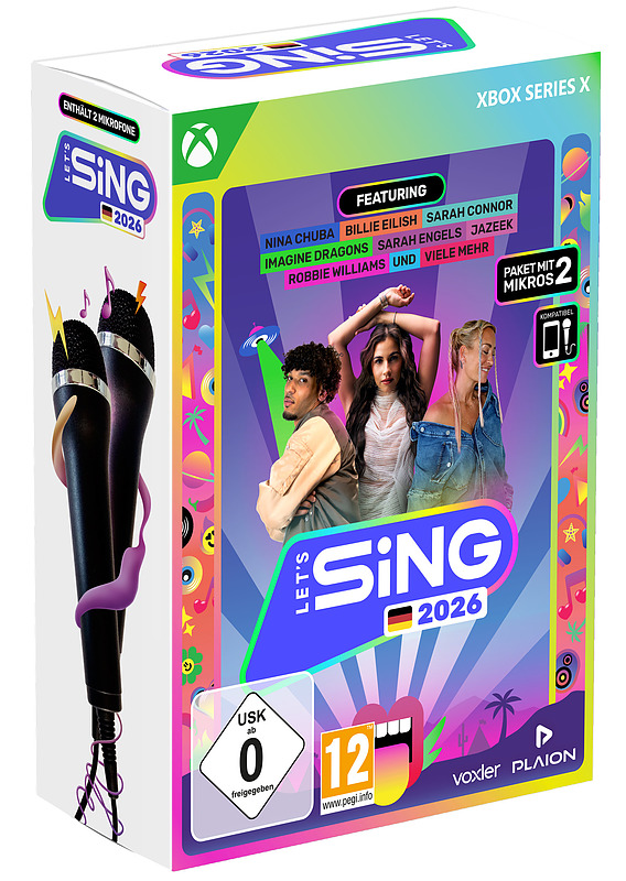 Let's Sing 2026 + 2 Mikrofone Cover