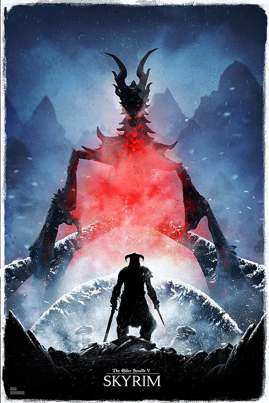 The Elder Scrolls Kunstdruck Skyrim Limited Cover