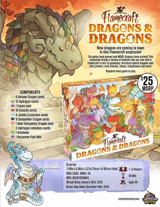 Flamecraft: Dragons and Dungeons (Englisch) Rueckseite