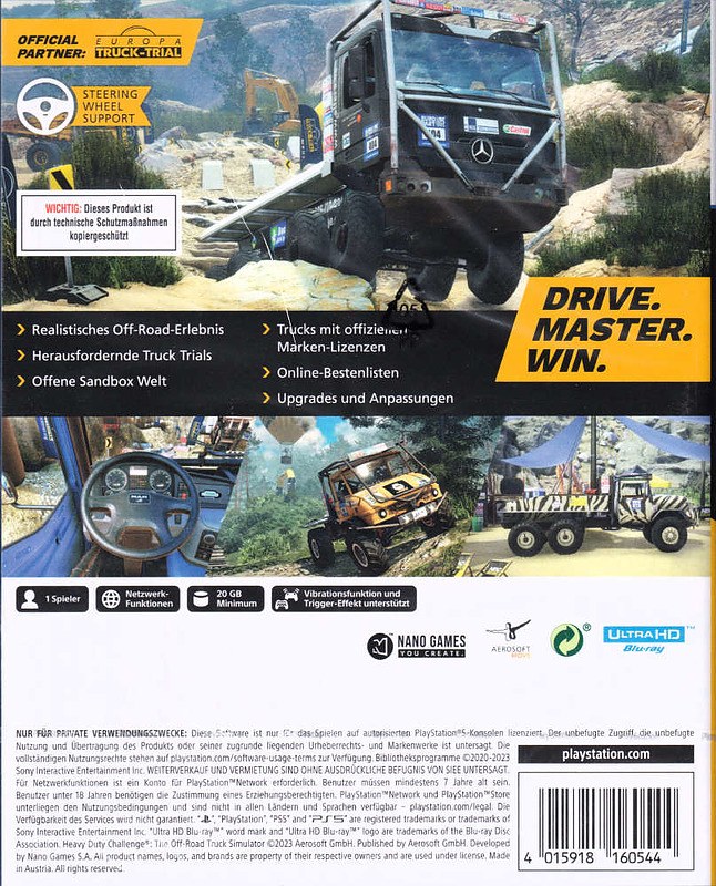 Off-Road Truck Simulator: Heavy Duty Challenge Rueckseite