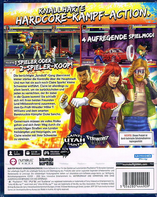 Final Vendetta Rueckseite