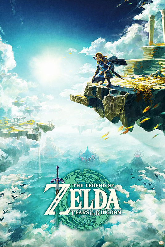 Zelda Tears of the Kingdom Poster - Hyrule Skies Cover
