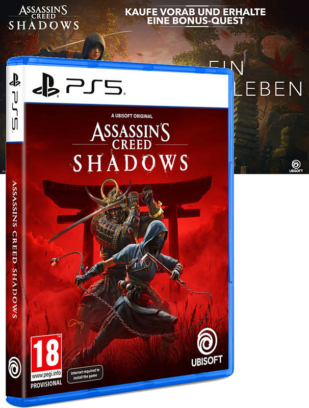 Assassins Creed Shadows + Bonus (AT-PEGI) Cover