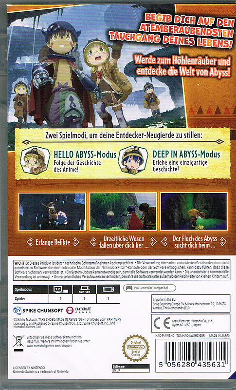 Made in Abyss Rueckseite