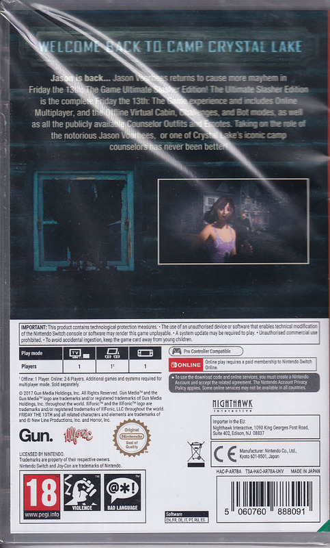 Friday the 13th: The Game Ultimate Slasher Edit. Rueckseite