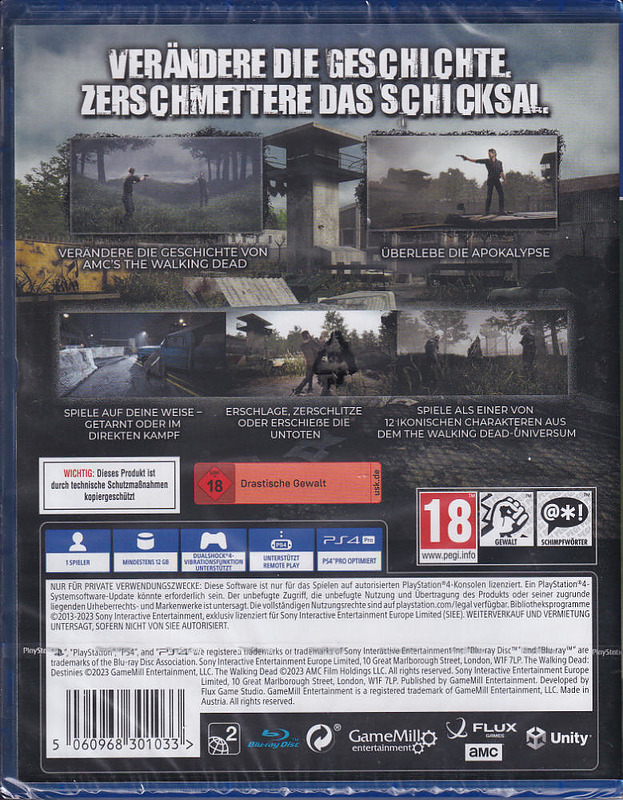 The Walking Dead: Destinies Rueckseite