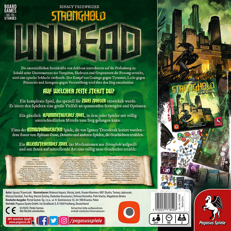Stronghold: Undead Für 2 Spieler, Spieldauer ca. 120 Minuten Rueckseite
