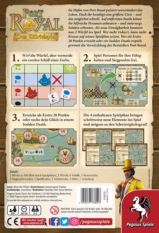 Port Royal: Das Würfelspiel Rueckseite