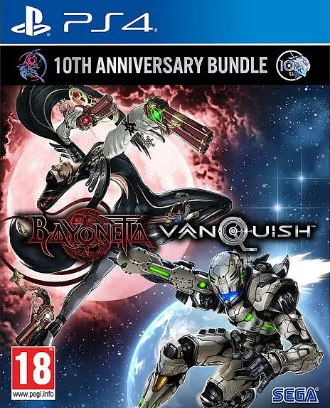 Bayonetta & Vanquish 10th Anniversary Bundle PEGI Cover
