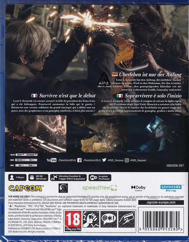 Resident Evil 4 Remake (AT-PEGI) Rueckseite