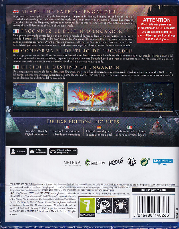 Afterimage: Deluxe Edition (PEGI) Rueckseite