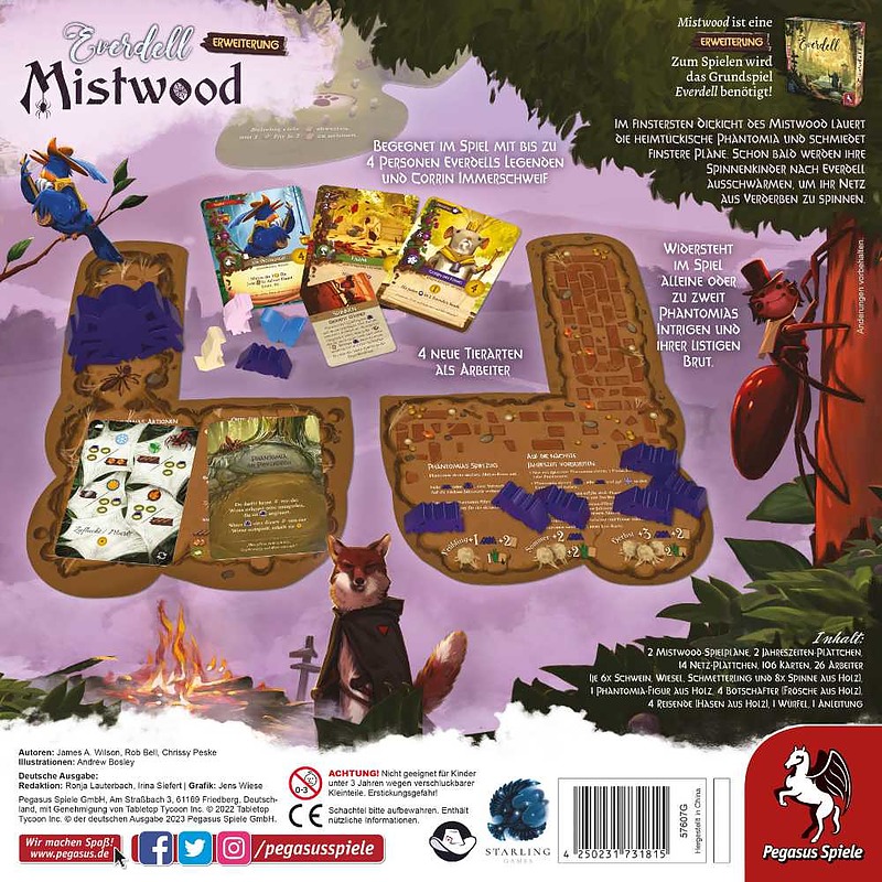 Everdell: Mistwood Rueckseite