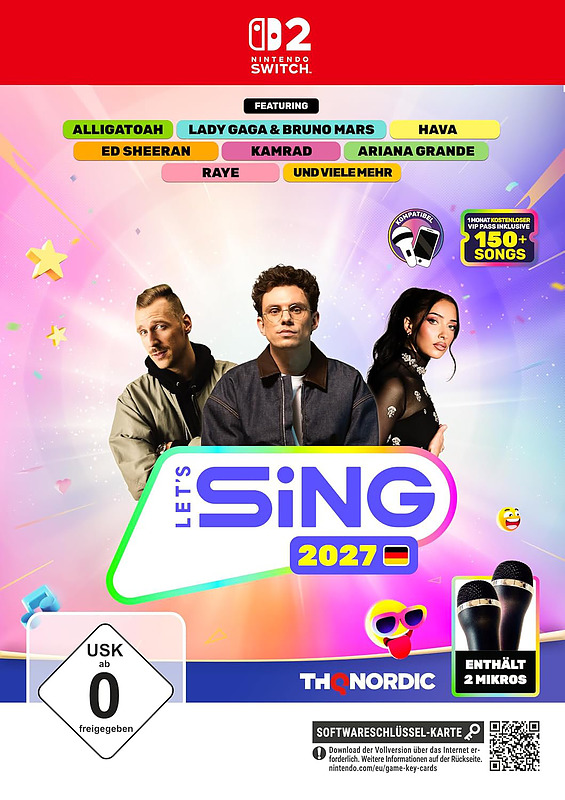 Let's Sing 2027 - mit deutschen Hits + 2 Mikrofone Cover
