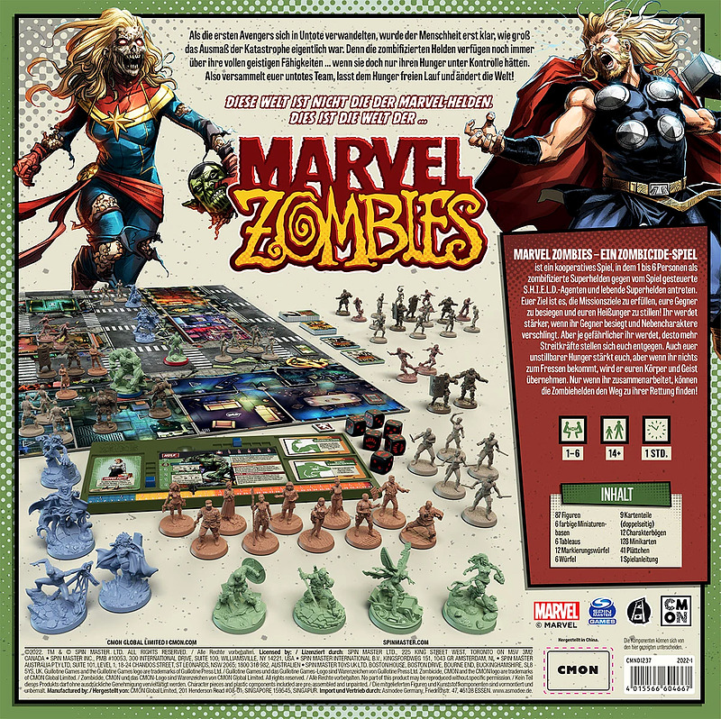 Marvel Zombies: Ein Zombicide-Spiel Rueckseite