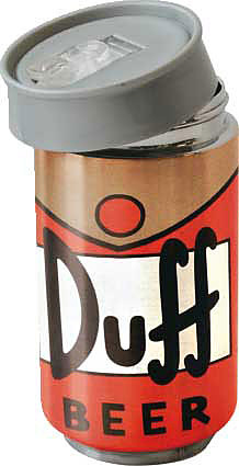 Simpsons Reisetasse Duff Beer Cover