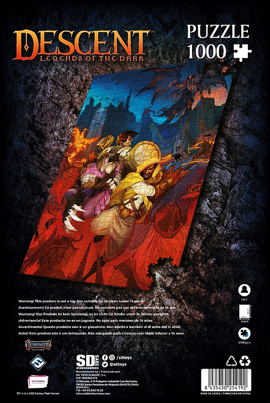 Descent Legenden der Finsternis Puzzle Rueckseite