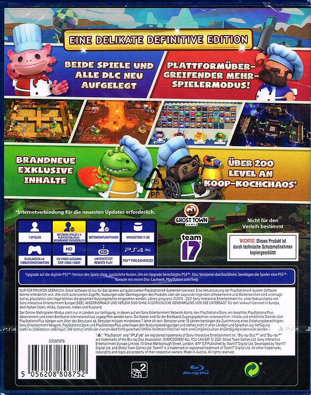 Overcooked - All you can Eat Edition Rueckseite