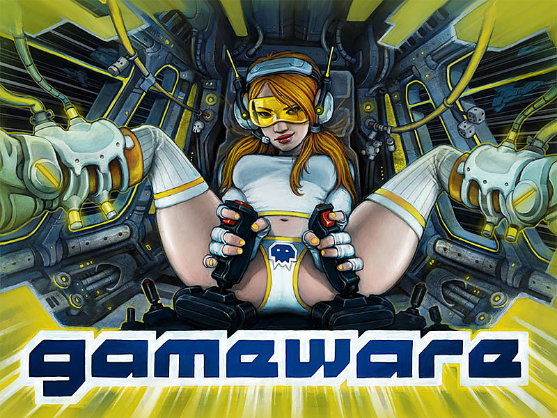 Gameware Spacebabe Poster A1 Hochglanz Cover