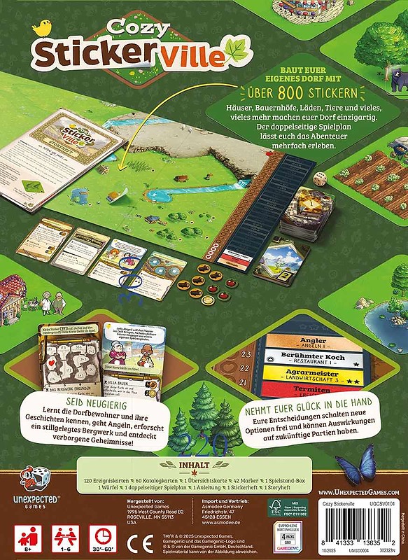 Cozy Sticker Ville Rueckseite