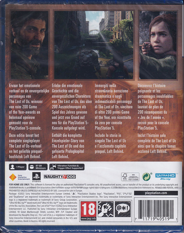 The Last of Us Part I (AT-PEGI) Rueckseite