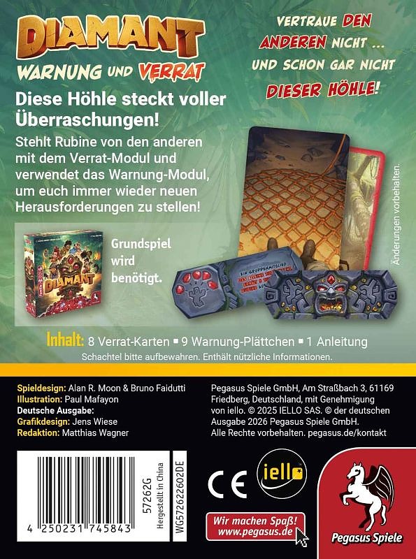 Diamant - Warnung und Verrat Rueckseite