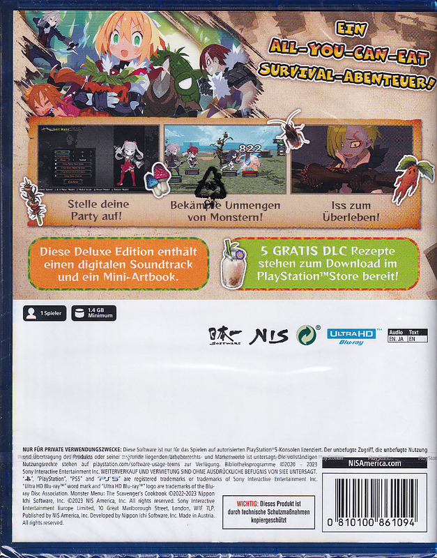 Monster Menu: The Scavenger's Cookbook Deluxe Edi. Rueckseite