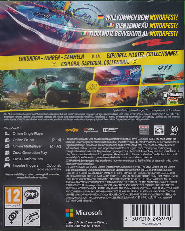 The Crew Motorfest (AT-PEGI) Rueckseite